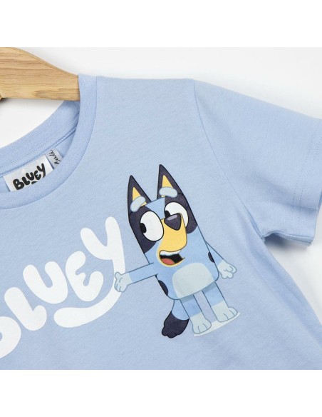 Child's Short Sleeve T-Shirt Bluey Light Blue