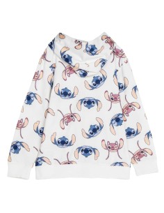 Hooded Sweatshirt for Girls Stitch Beige 2