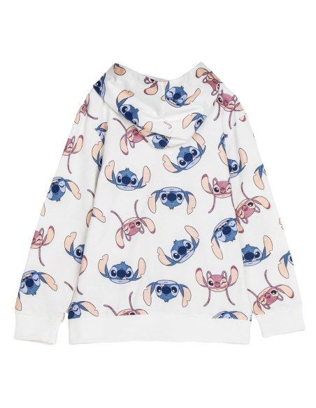 Hooded Sweatshirt for Girls Stitch Beige