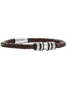 Men's Bracelet Police PJ25488BLC.02A Leather 19 cm