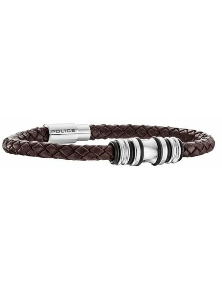 Men's Bracelet Police PJ25488BLC.02A Leather 19 cm