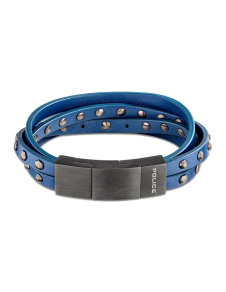 Men's Bracelet Police PEJGB2009301 Leather 19 cm