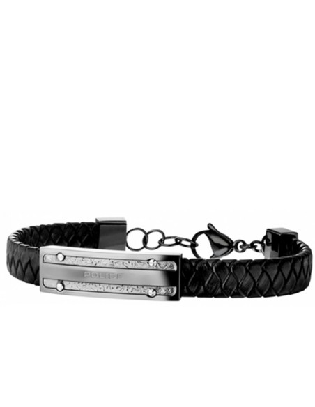 Men's Bracelet Police PJ26046BLU.03 Leather 19 cm