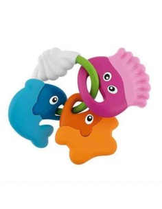 Teether for Babies Rattle Chicco PVC 11,5 x 11 x 2,5 cm (11,5 x 11 x 2,5 cm) 2