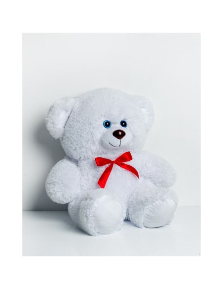 Teddy Bear GO GIFT TOMMY 65 WH White Plush 65 cm