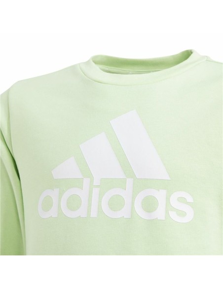 Sweatshirt without Hood Adidas Essentials Green