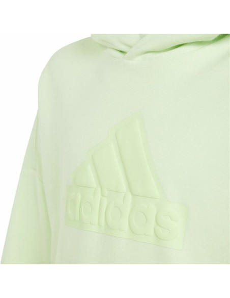 Hooded Sweatshirt for Girls Adidas U Future Icons Lime green Light Green