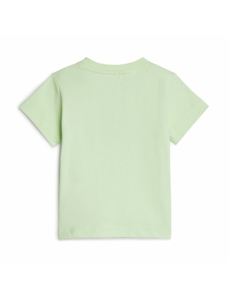 Sports Outfit for Baby Adidas Bl Cotton Set Infantil Blue Light Green