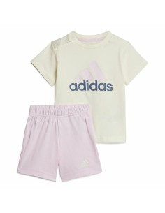 Sports Outfit for Baby Adidas Conjunto adidas Bl Cotton Set Infantil Pink Lavendar