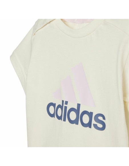 Sports Outfit for Baby Adidas Conjunto adidas Bl Cotton Set Infantil Pink Lavendar