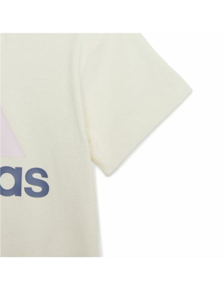Sports Outfit for Baby Adidas Conjunto adidas Bl Cotton Set Infantil Pink Lavendar