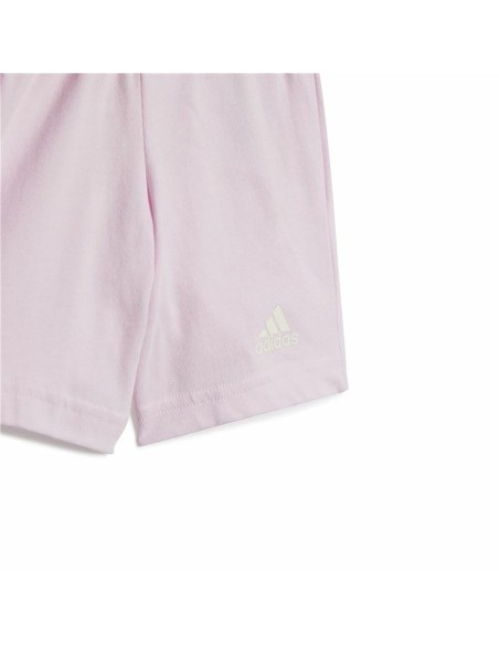 Sports Outfit for Baby Adidas Conjunto adidas Bl Cotton Set Infantil Pink Lavendar