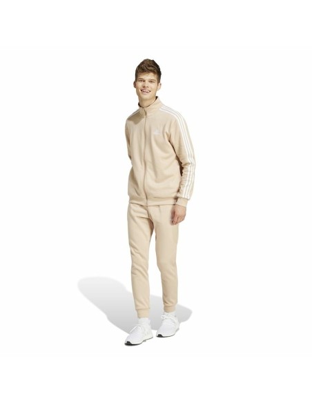 Children's Tracksuit Bottoms Adidas 3Stripes Beige Light brown