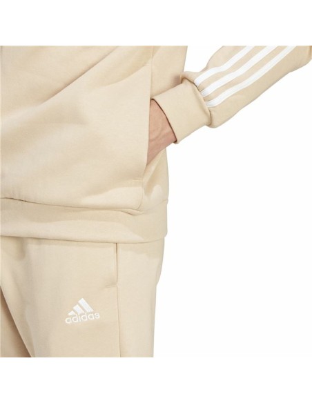 Children's Tracksuit Bottoms Adidas 3Stripes Beige Light brown