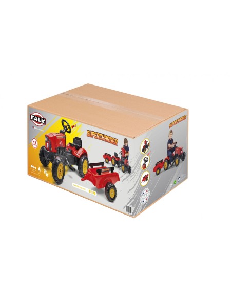 Pedal Tractor Falk Supercharger 2030AB Red