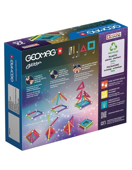 Playset Geomag Glitter (22 Pieces)