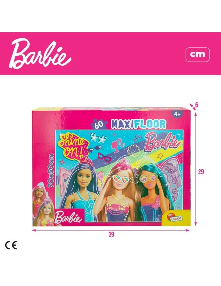 Puzzle Barbie MaxiFloor 60 Pieces 70 x 1,5 x 50 cm