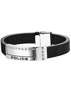 Men's Bracelet Police PJ.24643BLB.01-L Leather 18 cm