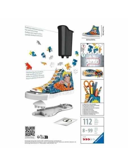 3D Puzzle Naruto 11543   Slipper 112 Pieces