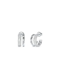 Ladies' Earrings Guess JUBE05197JWRHT-U Silver