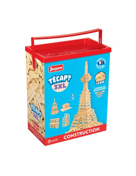 Boat with Building Blocks Jeujura TECAP? 3XL 200 Pieces