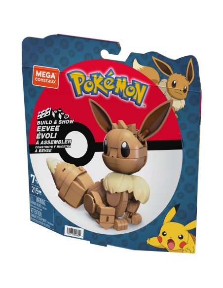 Jointed Figure Mega Construx  Eevee Medium + 7 Years 215 Pieces