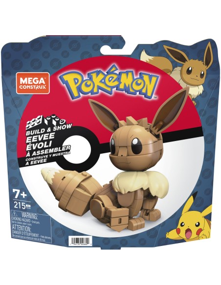 Jointed Figure Mega Construx  Eevee Medium + 7 Years 215 Pieces