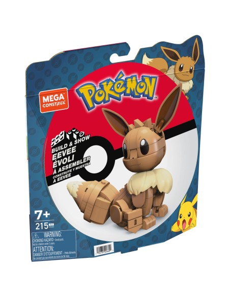 Jointed Figure Mega Construx  Eevee Medium + 7 Years 215 Pieces