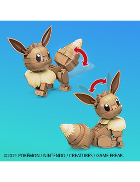 Jointed Figure Mega Construx  Eevee Medium + 7 Years 215 Pieces
