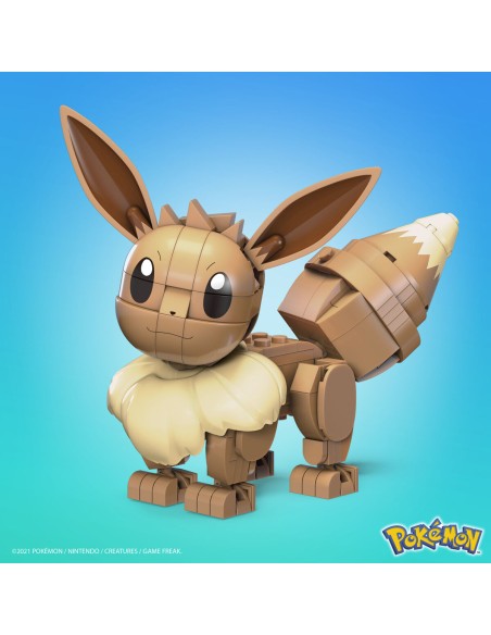 Jointed Figure Mega Construx  Eevee Medium + 7 Years 215 Pieces