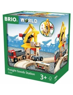 Construction set Brio Freight Loading Crane Multicolour Multi 6 Pieces