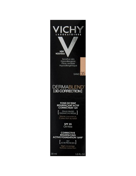 Liquid Make Up Base Vichy Dermablend 3D 30 ml Sand Spf 25