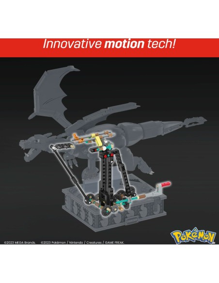Construction kit Pokémon Mega Construx -  Motion Charizard 1664 Pieces