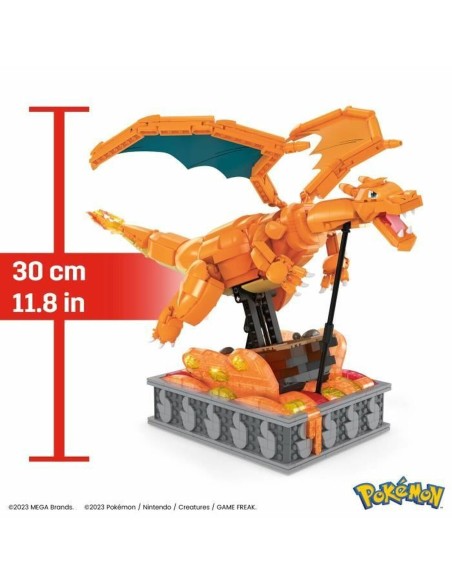 Construction kit Pokémon Mega Construx -  Motion Charizard 1664 Pieces