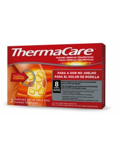 Adhesive Body Heat Patches Thermacare Rodillas 2 Units