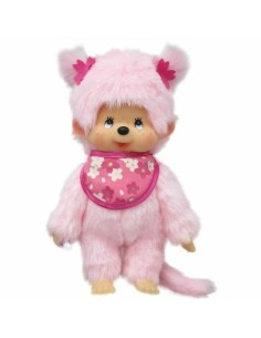 Fluffy toy Bandai MONCHHICHI Pinky Pink (1 Piece)