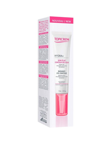 Eye Area Cream Topicrem Radiance Hydra+ 15 ml