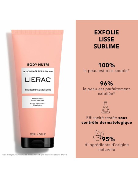 Body Exfoliator Lierac BODY-NUTRI Regenerating