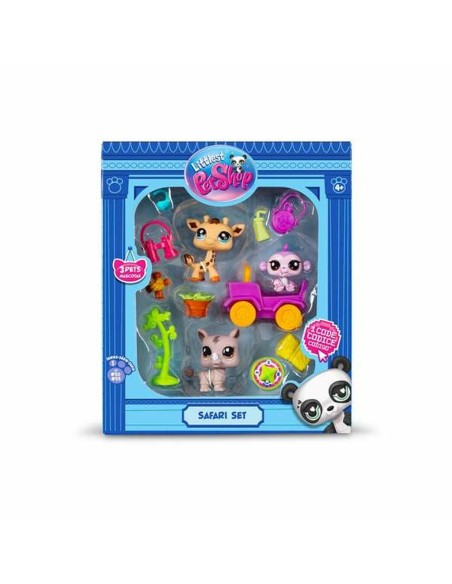 Playset Bandai Littlest Pet Shop SAFARI 8 Pieces