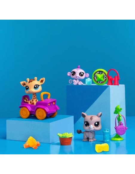 Playset Bandai Littlest Pet Shop SAFARI 8 Pieces