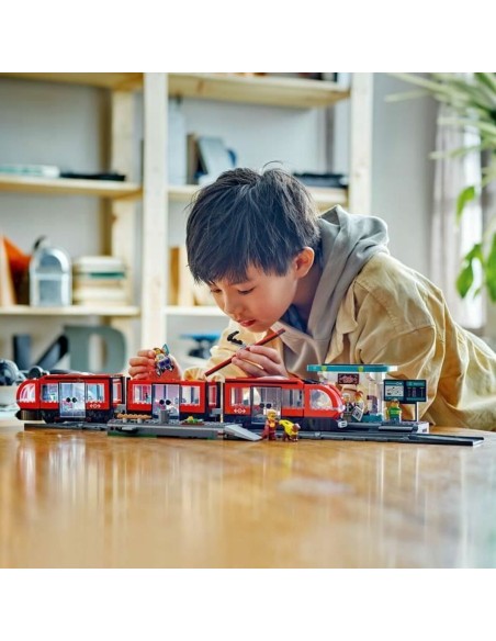 Construction set Lego 60423 Downtown Tram and Station Multicolour