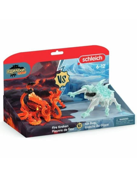 Dolls House Accessories Schleich Lava Octopus vs Ice Bug Duo