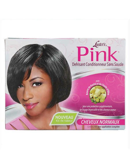 Hair Straightening Treatment Luster  Pink Relaxer Kit Regular