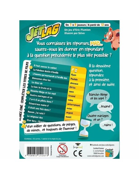Board game Asmodee JetLag (FR)