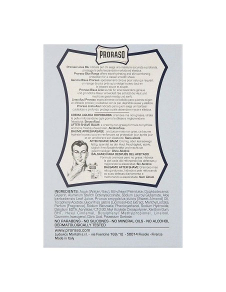Aftershave Balm Proraso Blue