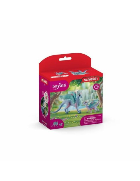 Action Figure Schleich Flower dragon with its little one