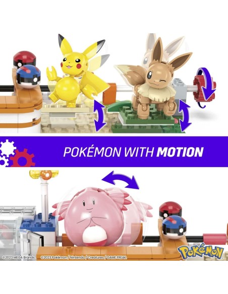 Construction kit Pokémon Mega Construx - Forest Pokémon Center 648 Pieces
