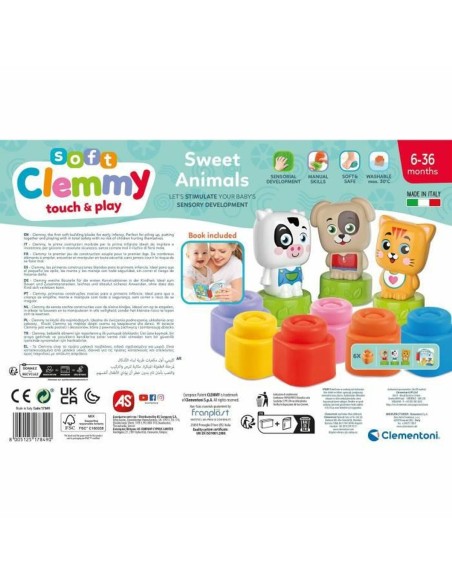 Construction set Baby Born Cubes & animals Soft Clemmy (FR) Book 9 Pieces