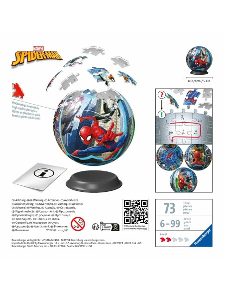 3D Puzzle Spider-Man   Ball 76 Pieces