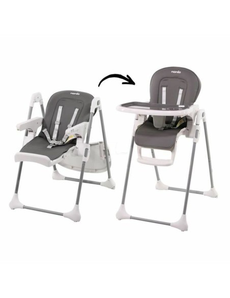 Highchair Nania Grey Leatherette